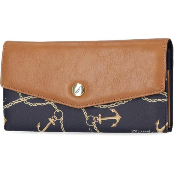 Nautica Money Manager RFID Slim and Small Wallet for Women, Anchor Aweigh - Picture 1 of 6